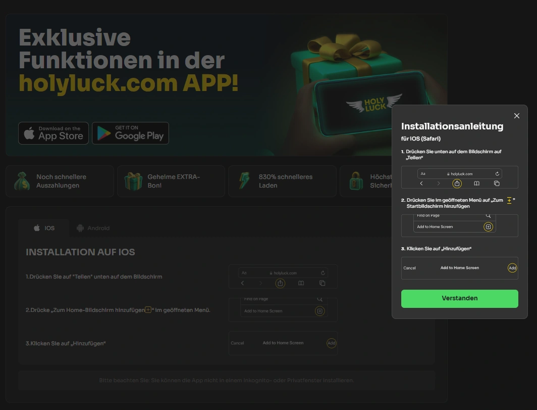 holyluck casino app